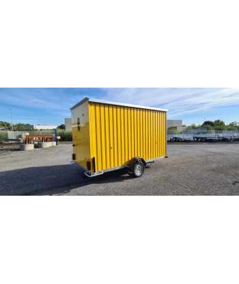 Bauwagen mit Tisch und...